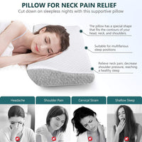 Akkudi Memory Foam Pillow for Neck Pain Relief