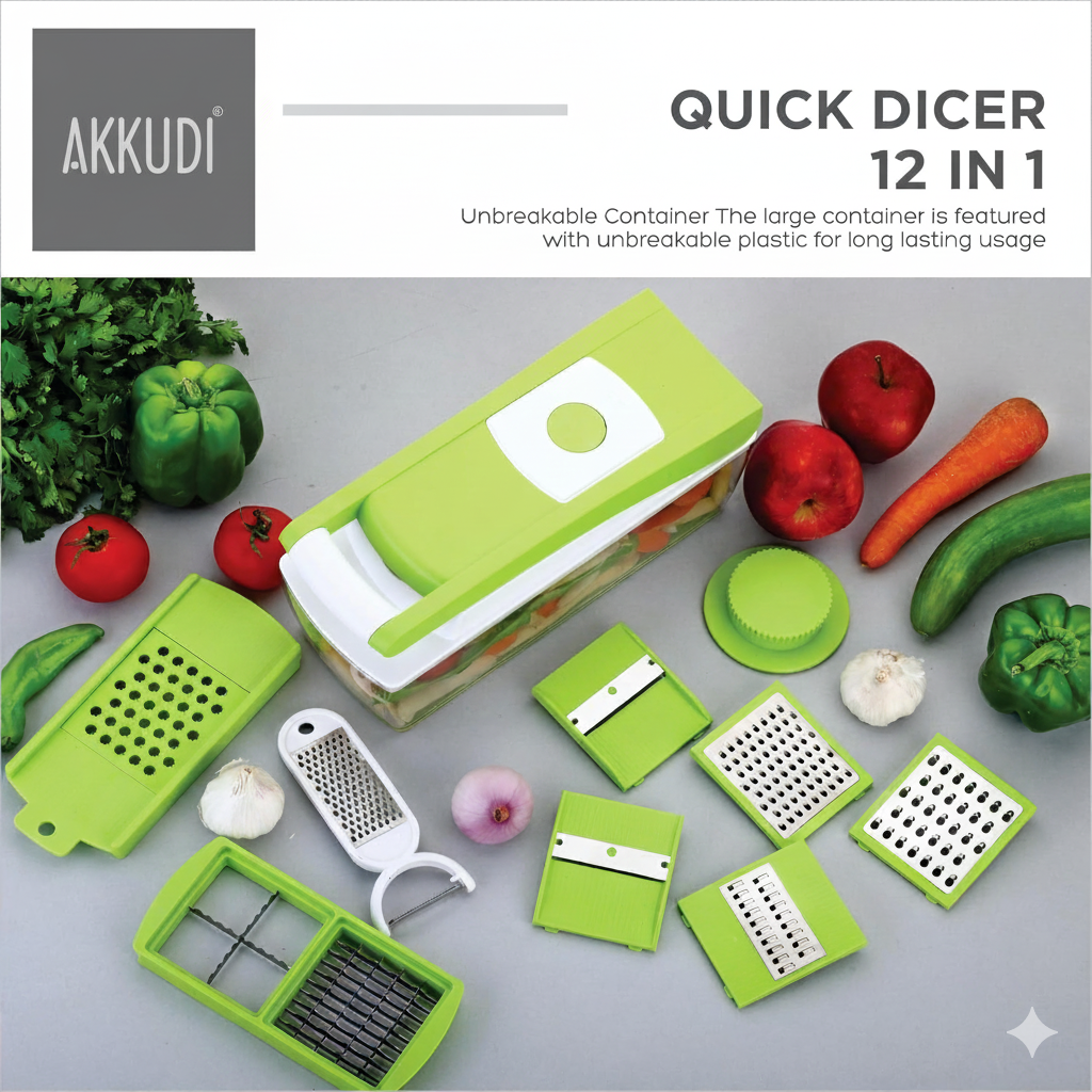 Premium 12-in-1 Vegetable Chopper & Slicer