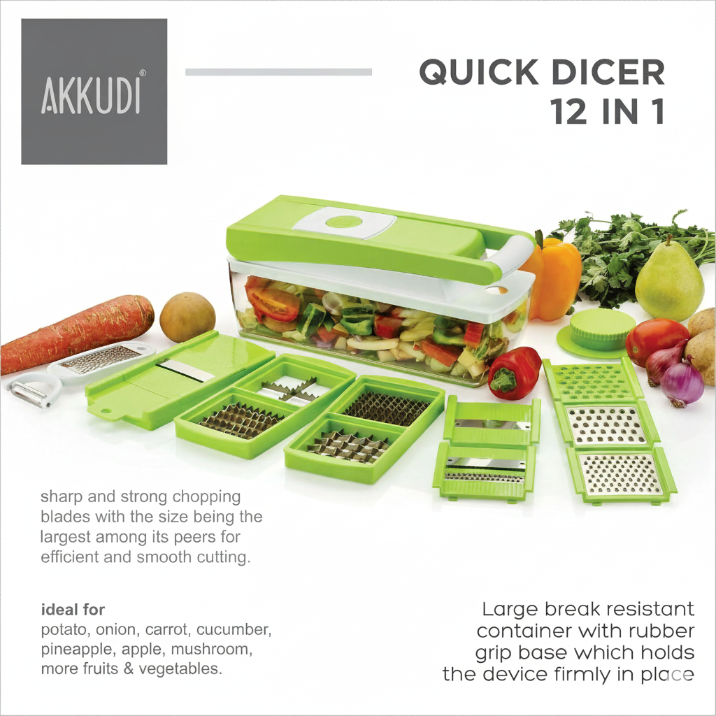 Premium 12-in-1 Vegetable Chopper & Slicer