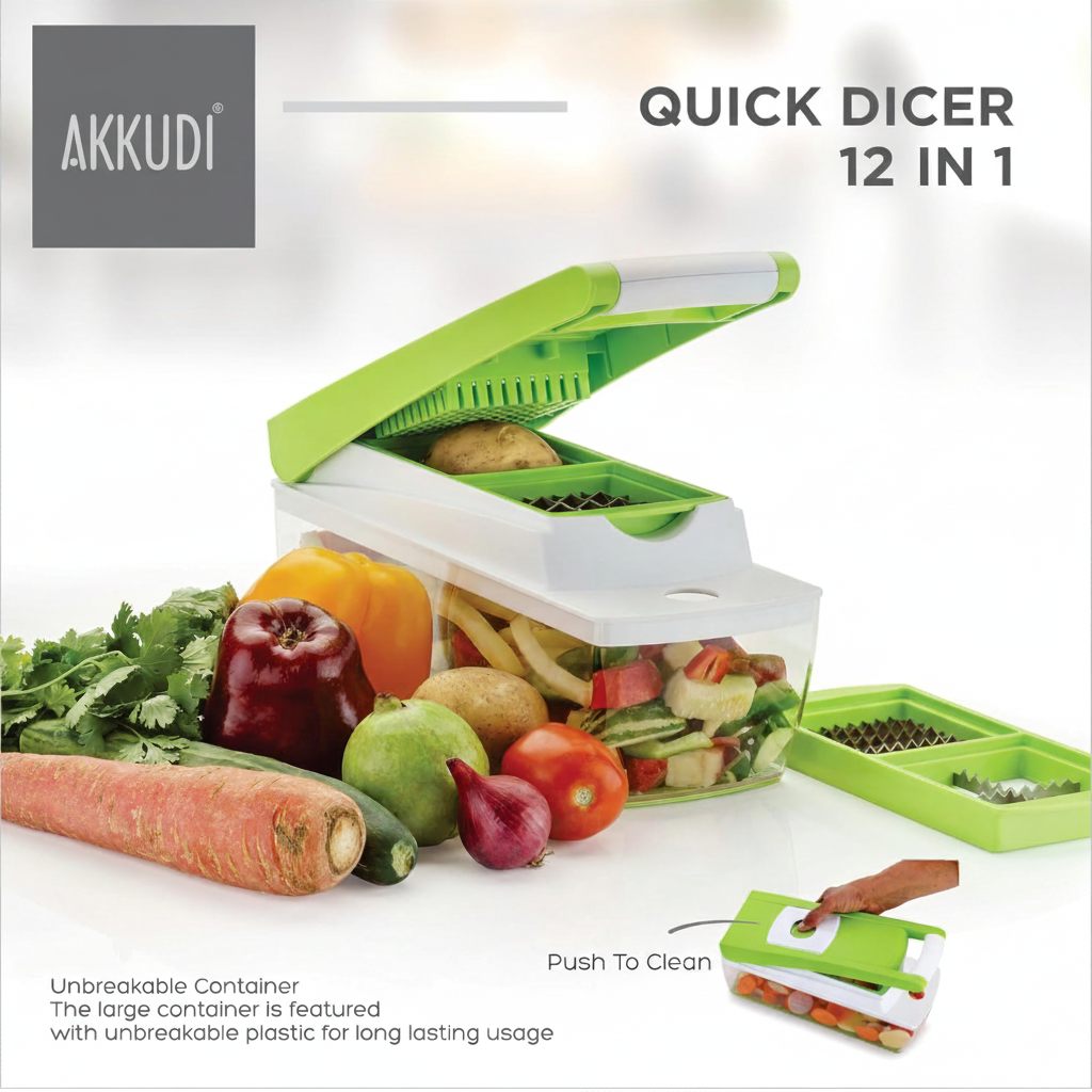 Premium 12-in-1 Vegetable Chopper & Slicer